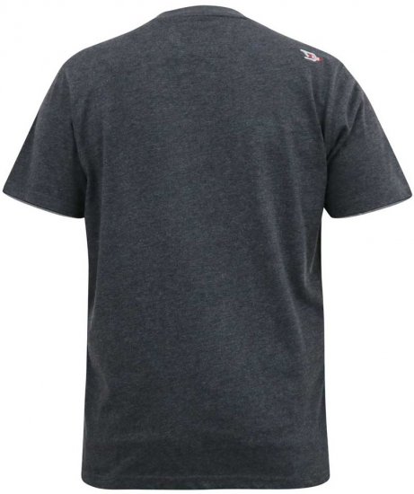 D555 ALFRED 2-Pack Brand Carrier Printed Crew Neck T-Shirts - Μακό μπλουζάκια - Aνδρικά μπλουζεσ μεγάλα μεγέθη