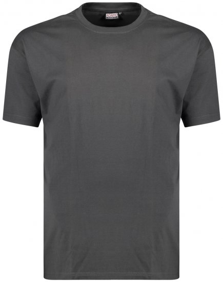 Adamo Bud Regular fit Heavy weight T-shirt Charcoal - Μακό μπλουζάκια - Aνδρικά μπλουζεσ μεγάλα μεγέθη