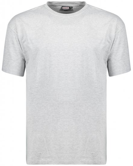 Adamo Bud Regular fit Heavy weight T-shirt Grey - Μακό μπλουζάκια - Aνδρικά μπλουζεσ μεγάλα μεγέθη