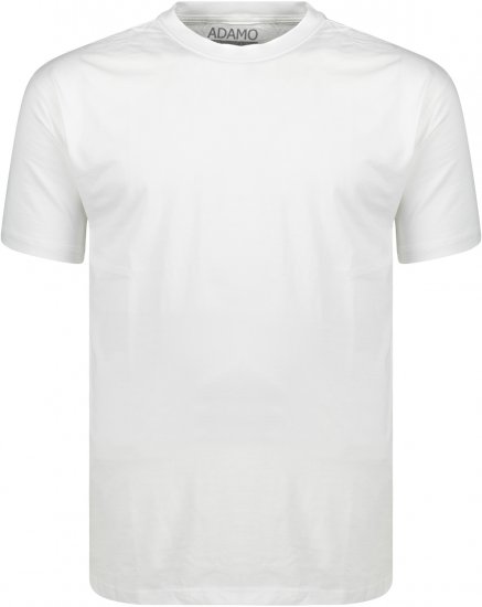 Adamo Kevin Regular fit T-shirt White - Μακό μπλουζάκια - Aνδρικά μπλουζεσ μεγάλα μεγέθη