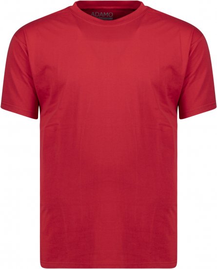 Adamo Kevin Regular fit T-shirt Red - Μακό μπλουζάκια - Aνδρικά μπλουζεσ μεγάλα μεγέθη