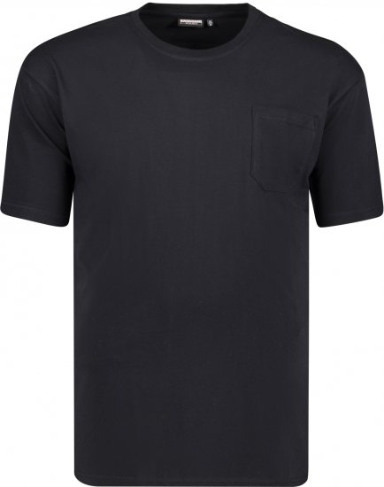 Adamo Kody Regular fit T-shirt with Pocket Black - Μακό μπλουζάκια - Aνδρικά μπλουζεσ μεγάλα μεγέθη