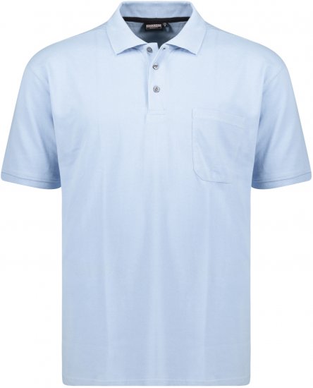 Adamo Klaas Regular fit Polo Shirt with Pocket Light Blue - Πόλο μπλουζάκια - Aνδρικά μπλουζακια πολο μεγάλα μεγέθη