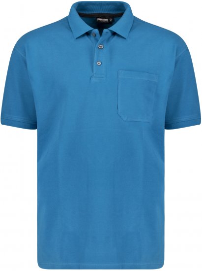 Adamo Klaas Regular fit Polo Shirt with Pocket Petrol - Πόλο μπλουζάκια - Aνδρικά μπλουζακια πολο μεγάλα μεγέθη