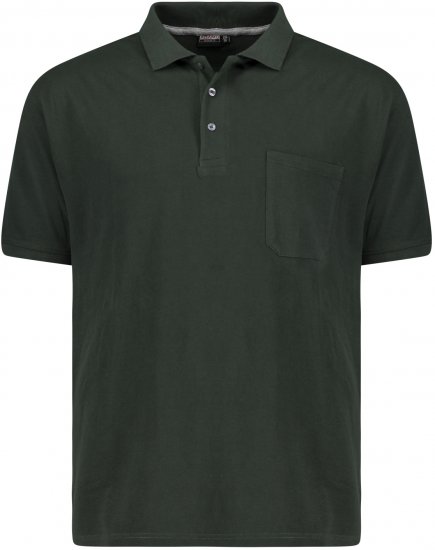 Adamo Klaas Regular fit Polo Shirt with Pocket Pine Green - Πόλο μπλουζάκια - Aνδρικά μπλουζακια πολο μεγάλα μεγέθη