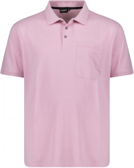 Adamo Klaas Regular fit Polo Shirt with Pocket Pink - Πόλο μπλουζάκια - Aνδρικά μπλουζακια πολο μεγάλα μεγέθη