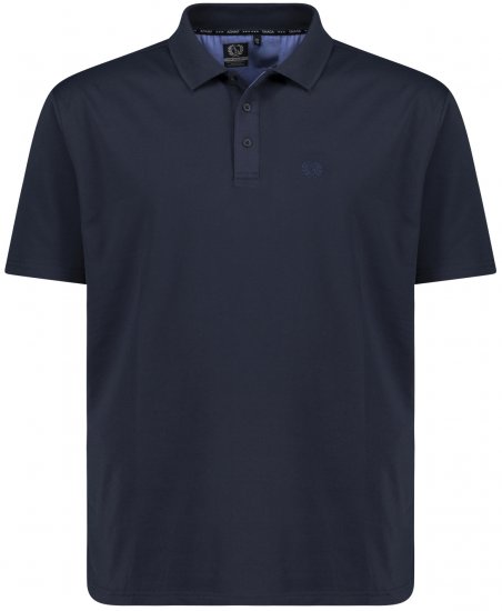 Adamo Picco Technical Sports Polo Navy - Αθλητικά ρούχα & Outdoor - Aθλητικα ρούχα μεγάλα μεγέθη ανδρικά