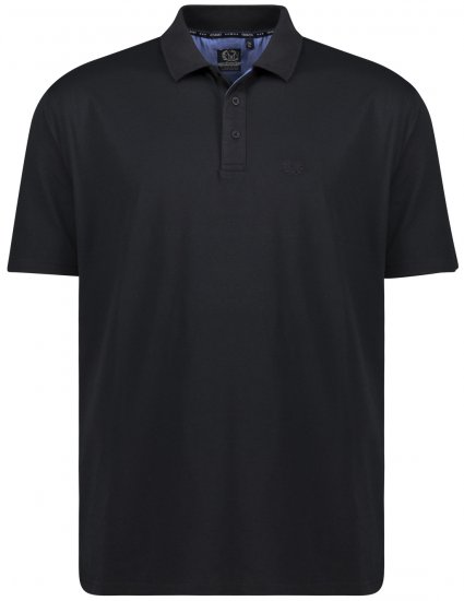 Adamo Picco Technical Sports Polo Black - Αθλητικά ρούχα & Outdoor - Aθλητικα ρούχα μεγάλα μεγέθη ανδρικά