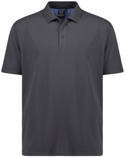 Adamo Picco Technical Sports Polo Charcoal - Αθλητικά ρούχα & Outdoor - Aθλητικα ρούχα μεγάλα μεγέθη ανδρικά