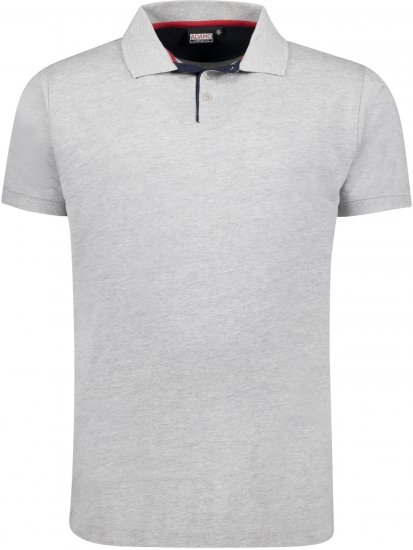 Adamo Pablo Comfort fit Polo Shirt Grey - Πόλο μπλουζάκια - Aνδρικά μπλουζακια πολο μεγάλα μεγέθη