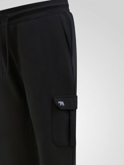 D555 Dexter 1 Cargo Jogger With Bear Embroidery TALL Μαύρο - TALL Αθλητικές φόρμες - Φόρμες TALL για Ψηλούς Άνδρες