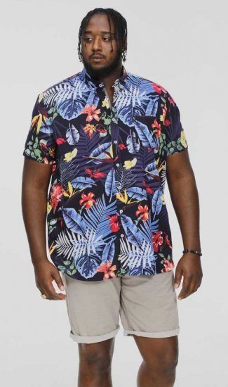 D555 TOBY Multi Colour Hawaiian AO Print Shirt - Πουκάμισα - Aνδρικά πουκαμισα μεγαλα μεγάλα μεγέθη