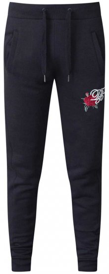 D555 Matt Fashion Sweatpants Black - Αθλητικές φόρμες/σορτσάκια - Αθλητικές Φόρμες ανδρικεσ μεγάλα μεγέθη
