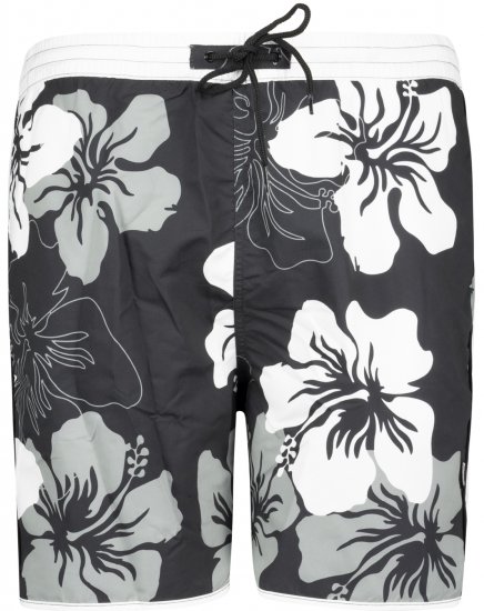 Adamo Elmar Printed Swimshorts Black - Εσώρουχα/Μαγιό - Aνδρικά Εσώρουχα μεγάλα μεγέθη