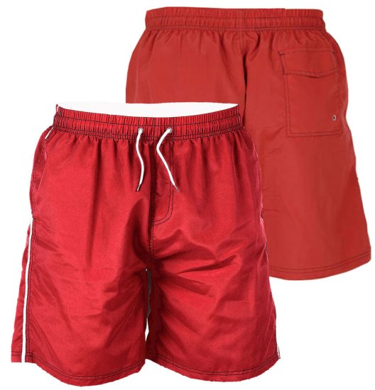 D555 Yarrow Swimshorts Red - Εσώρουχα/Μαγιό - Aνδρικά Εσώρουχα μεγάλα μεγέθη