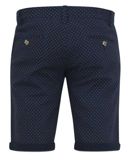 D555 DUDLEY AO Printed Stretch Chino Shorts Navy - Σορτς - Aνδρικεσ βερμουδεσ μεγαλα μεγάλα μεγέθη