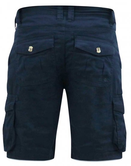 D555 RODNEY Cotton Cargo Shorts Navy - Σορτς - Aνδρικεσ βερμουδεσ μεγαλα μεγάλα μεγέθη