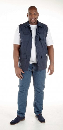 D555 Enzo Multi Pocket Waistcoat Navy - Αθλητικά ρούχα & Outdoor - Aθλητικα ρούχα μεγάλα μεγέθη ανδρικά