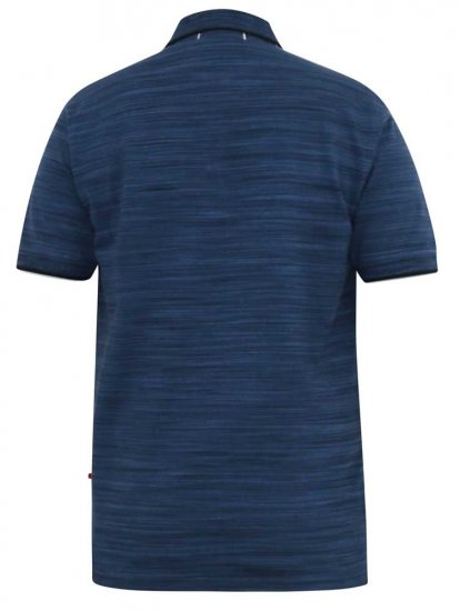 D555 FOXLEY Pique Reno Polo Navy - Πόλο μπλουζάκια - Aνδρικά μπλουζακια πολο μεγάλα μεγέθη
