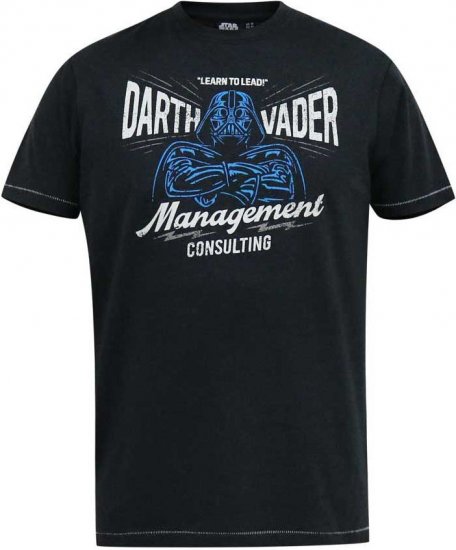 D555 SOLO Official Star Wars Management Consulting Printed T-Shirt Black Reno - Μακό μπλουζάκια - Aνδρικά μπλουζεσ μεγάλα μεγέθη