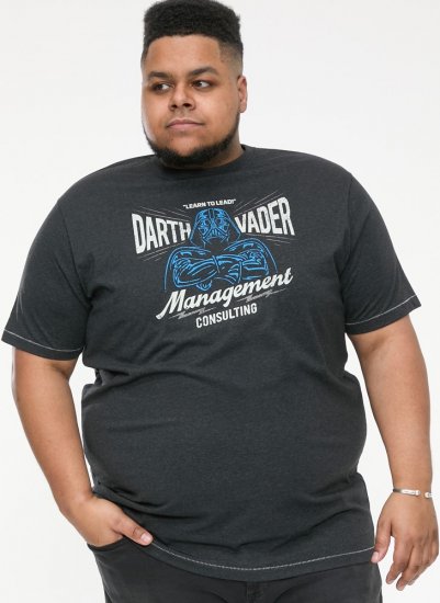 D555 SOLO Official Star Wars Management Consulting Printed T-Shirt Black Reno - Μακό μπλουζάκια - Aνδρικά μπλουζεσ μεγάλα μεγέθη