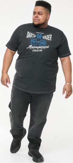 D555 SOLO Official Star Wars Management Consulting Printed T-Shirt Black Reno - Μακό μπλουζάκια - Aνδρικά μπλουζεσ μεγάλα μεγέθη