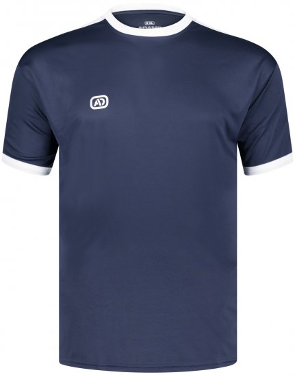 Adamo Marco Technical Sports T-shirt Navy - Αθλητικά ρούχα & Outdoor - Aθλητικα ρούχα μεγάλα μεγέθη ανδρικά