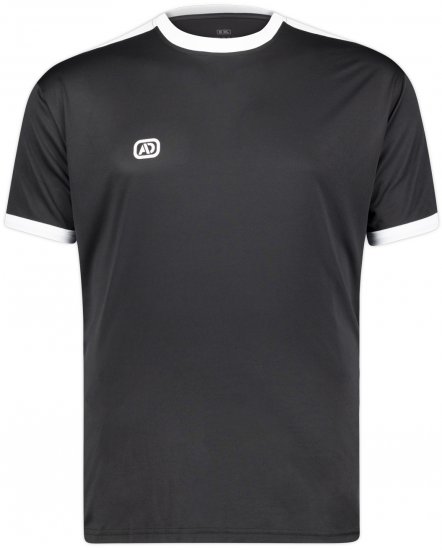 Adamo Marco Technical Sports T-shirt Black - Αθλητικά ρούχα & Outdoor - Aθλητικα ρούχα μεγάλα μεγέθη ανδρικά