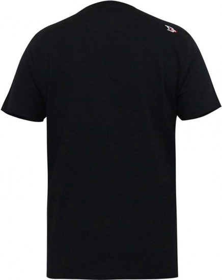 D555 MALCOM Snake And Roses Printed Crew Neck T-Shirt Black - Μακό μπλουζάκια - Aνδρικά μπλουζεσ μεγάλα μεγέθη