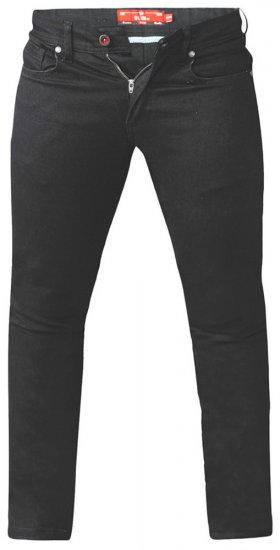 D555 Claude Stretch Jeans Black TALL SIZES - ΑΝΔΡΙΚΑ ΡΟΥΧΑ MT-6XLT - Μεγέθη TALL