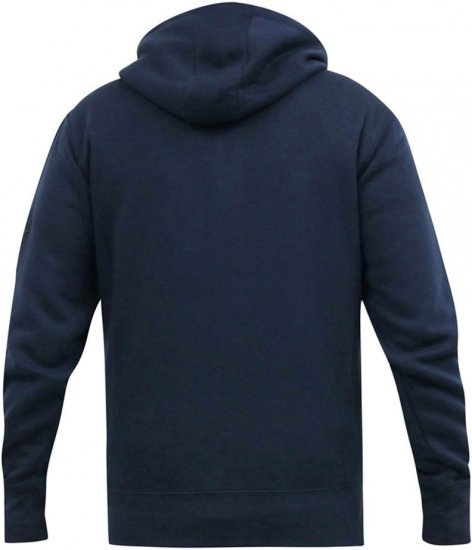 D555 GABRIEL Couture Zip Through Hoody With Reversible Zips Navy - φούτερ/Φούτερ με κουκούλα - φούτερ/Φούτερ με κουκούλα ανδρικά μεγάλα μεγέθη 
