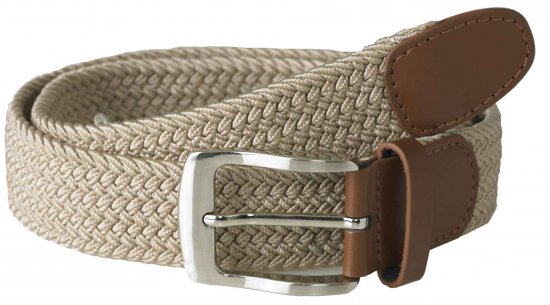 D555 Frank Braided Belt Stone - Ζώνες - Ανδρικές ζώνες μεγάλα μεγέθη