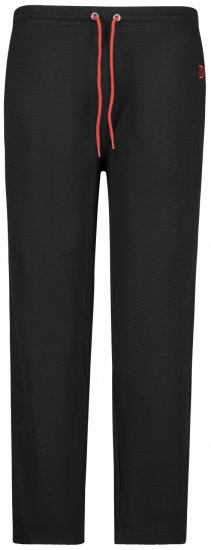 Adamo Matteo Ottoman Sweatpants Black - Αθλητικές φόρμες/σορτσάκια - Αθλητικές Φόρμες ανδρικεσ μεγάλα μεγέθη