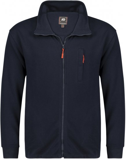 Adamo Max Ottoman Sweatshirt Navy - φούτερ/Φούτερ με κουκούλα - φούτερ/Φούτερ με κουκούλα ανδρικά μεγάλα μεγέθη 