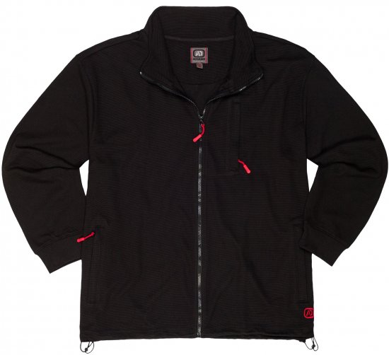 Adamo Max Ottoman Sweatshirt Black - φούτερ/Φούτερ με κουκούλα - φούτερ/Φούτερ με κουκούλα ανδρικά μεγάλα μεγέθη 