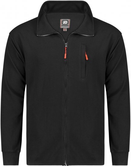 Adamo Max Ottoman Sweatshirt Black - φούτερ/Φούτερ με κουκούλα - φούτερ/Φούτερ με κουκούλα ανδρικά μεγάλα μεγέθη 