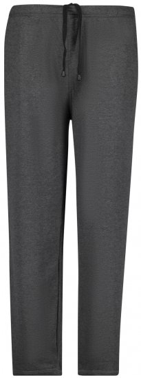 Adamo Athen Sweatpants with Open Hem Charcoal - Αθλητικές φόρμες/σορτσάκια - Αθλητικές Φόρμες ανδρικεσ μεγάλα μεγέθη