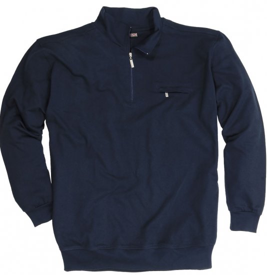 Adamo Athen Sweatshirt Half Zipper Navy - φούτερ/Φούτερ με κουκούλα - φούτερ/Φούτερ με κουκούλα ανδρικά μεγάλα μεγέθη 