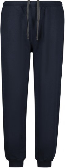 Adamo Athen Sweatpants with Cuffs Navy - Αθλητικές φόρμες/σορτσάκια - Αθλητικές Φόρμες ανδρικεσ μεγάλα μεγέθη