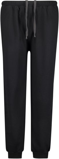 Adamo Athen Sweatpants with Cuffs Black - Αθλητικές φόρμες/σορτσάκια - Αθλητικές Φόρμες ανδρικεσ μεγάλα μεγέθη