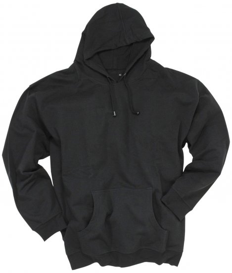 Adamo Athen Hoodie without Zipper Black - φούτερ/Φούτερ με κουκούλα - φούτερ/Φούτερ με κουκούλα ανδρικά μεγάλα μεγέθη 