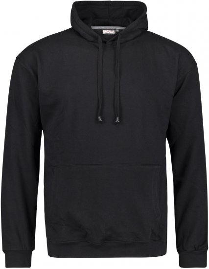 Adamo Athen Hoodie without Zipper Black - φούτερ/Φούτερ με κουκούλα - φούτερ/Φούτερ με κουκούλα ανδρικά μεγάλα μεγέθη 