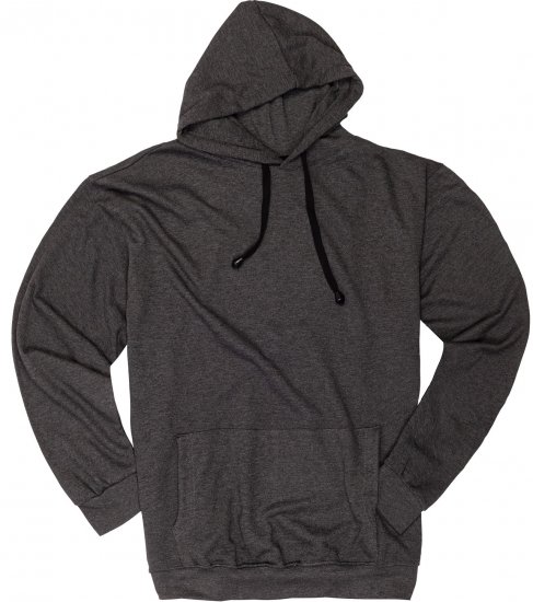 Adamo Athen Hoodie without Zipper Charocal - φούτερ/Φούτερ με κουκούλα - φούτερ/Φούτερ με κουκούλα ανδρικά μεγάλα μεγέθη 