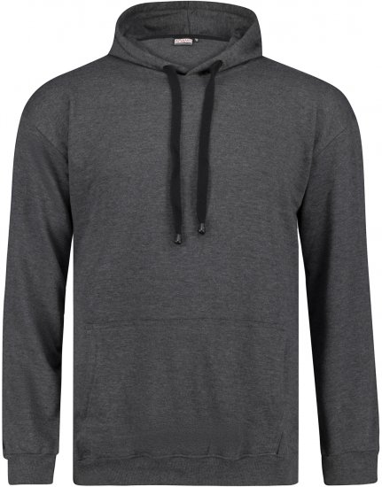 Adamo Athen Hoodie without Zipper Charocal - φούτερ/Φούτερ με κουκούλα - φούτερ/Φούτερ με κουκούλα ανδρικά μεγάλα μεγέθη 