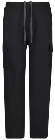Adamo Athen Sweatpants with Cargo-pocket Black - Αθλητικές φόρμες/σορτσάκια - Αθλητικές Φόρμες ανδρικεσ μεγάλα μεγέθη
