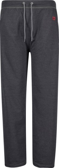 Adamo Markus Sweatpants with draw-cord Charcoal - Αθλητικές φόρμες/σορτσάκια - Αθλητικές Φόρμες ανδρικεσ μεγάλα μεγέθη