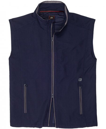 Adamo Orlando Fitness Vest Full Zipper Navy - Αθλητικά ρούχα & Outdoor - Aθλητικα ρούχα μεγάλα μεγέθη ανδρικά