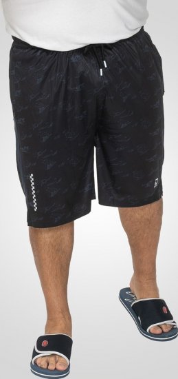 D555 Woking Dry Wear Fully Elasticated Polyester Shorts Navy - Αθλητικά ρούχα & Outdoor - Aθλητικα ρούχα μεγάλα μεγέθη ανδρικά