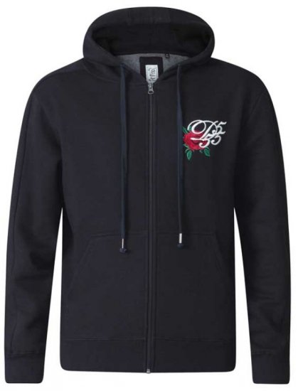 D555 Verlin Couture Full Zip Hoodie Black - φούτερ/Φούτερ με κουκούλα - φούτερ/Φούτερ με κουκούλα ανδρικά μεγάλα μεγέθη 