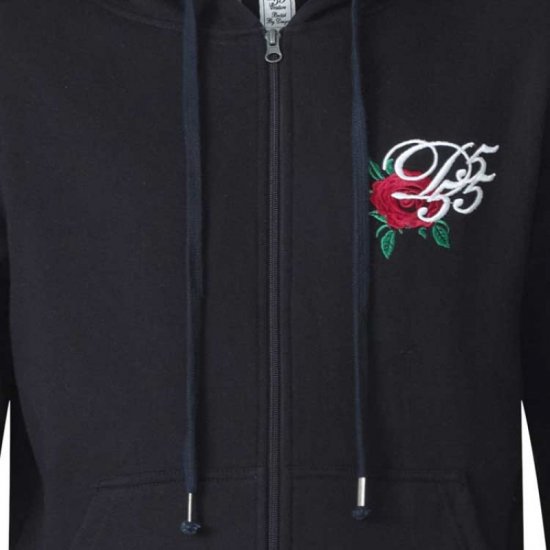 D555 Verlin Couture Full Zip Hoodie Black - φούτερ/Φούτερ με κουκούλα - φούτερ/Φούτερ με κουκούλα ανδρικά μεγάλα μεγέθη 